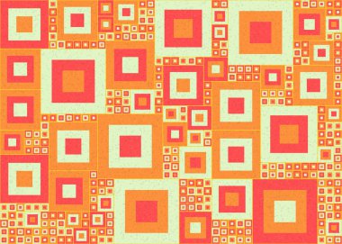 Soyut geometrik üretken hesaplama deseni, vektör illüstrasyonu