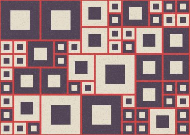 Soyut Geometrik Desen, üretken hesaplama sanatı, vektör illüstrasyonu  