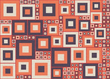 Soyut Geometrik Desen, üretken hesaplama sanatı, vektör illüstrasyonu  