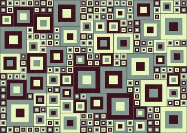 Soyut Geometrik Desen, üretken hesaplama sanatı, vektör illüstrasyonu  