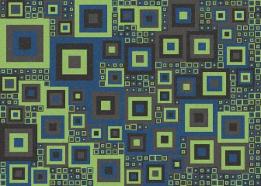 Soyut geometrik üretken hesaplama deseni, vektör illüstrasyonu