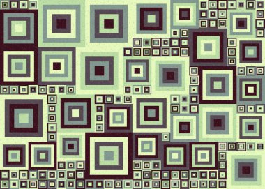 Soyut Geometrik Desen, hesaplama sanatı çizimi