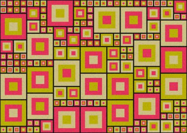 Soyut Geometrik Desen Üretken hesaplama sanatı, vektör illüstrasyonu