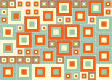 Soyut Geometrik Desen Üretken hesaplama sanatı, vektör illüstrasyonu