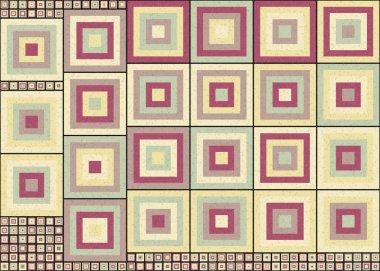 Soyut geometrik üretken hesaplama deseni, vektör illüstrasyonu