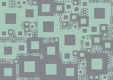 Soyut geometrik üretken hesaplama deseni, vektör illüstrasyonu