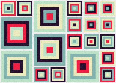 Soyut Geometrik Desen, üretken hesaplama sanatı, vektör illüstrasyonu  