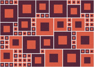 Soyut Geometrik Desen, üretken hesaplama sanatı çizimi  