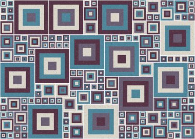 Soyut Geometrik Desen, üretken hesaplama sanatı, vektör illüstrasyonu  