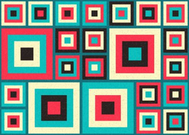 Soyut Geometrik Desen, üretken hesaplama sanatı, vektör illüstrasyonu  