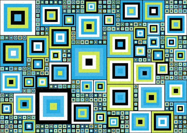 Abstract Geometric Pattern Generative Computational Art Vector Illustration —  Vetores de Stock