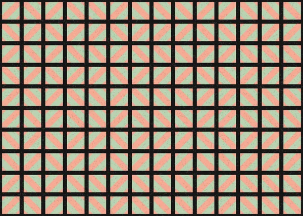 Abstrakt Färg Geometriska Tileable Mönster Generativ Beräknande Konst Illustration Design — Stock vektor