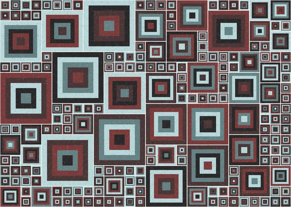 Abstrakt Färg Geometriska Tileable Mönster Generativ Beräknande Konst Illustration Design — Stock vektor