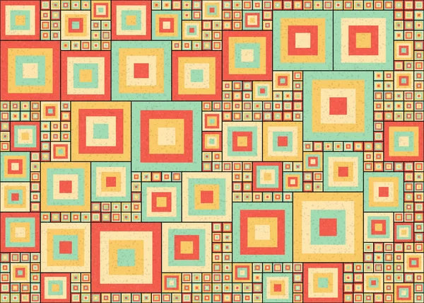 Abstract Color Geometric Tileable Pattern Generative Computational Art Illustration Elemento —  Vetores de Stock