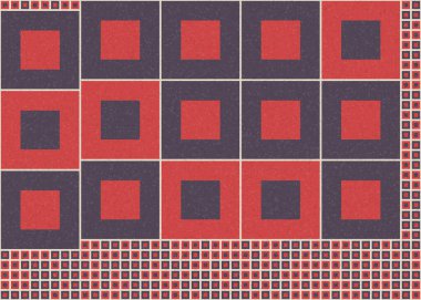 Soyut geometrik üretken hesaplama deseni, vektör illüstrasyonu