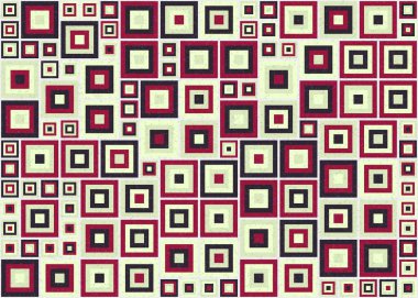 Soyut Geometrik Desen, üretken hesaplama sanatı, vektör illüstrasyonu  