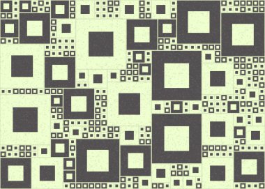 Soyut Geometrik Desen, hesaplama sanatı çizimi