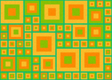 Soyut Geometrik Desen, hesaplama sanatı çizimi