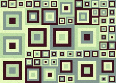 Soyut geometrik üretken hesaplama deseni, vektör illüstrasyonu