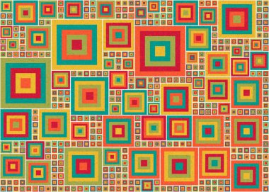 Soyut geometrik üretken hesaplama deseni, vektör illüstrasyonu