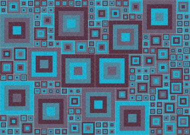 Soyut Geometrik Desen Üretken hesaplama sanatı, vektör illüstrasyonu