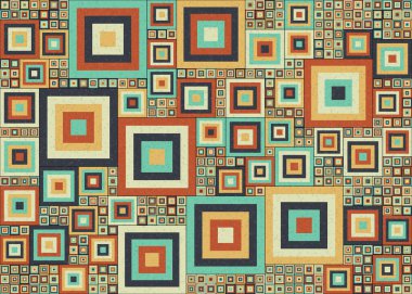 Soyut geometrik üretken hesaplama deseni, vektör illüstrasyonu