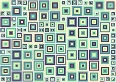 Soyut Geometrik Desen, hesaplama sanatı çizimi