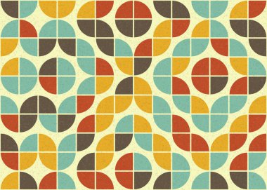 Soyut geometrik üretken hesaplama deseni, vektör illüstrasyonu 