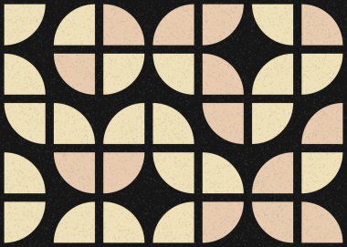 Soyut geometrik üretken hesaplama deseni, vektör illüstrasyonu 