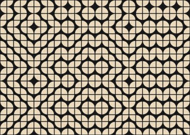 Soyut Geometrik Desen, üretken hesaplama sanatı çizimi 