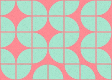 Soyut geometrik üretken hesaplama deseni, vektör illüstrasyonu 