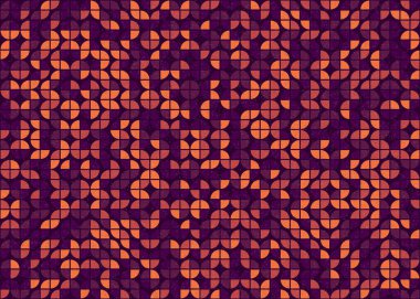 Soyut Geometrik Desen, üretken hesaplama sanatı çizimi 