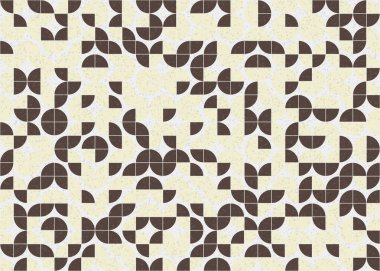 Soyut geometrik üretken hesaplama deseni, vektör illüstrasyonu 