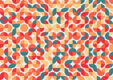 Soyut Geometrik Desen, üretken hesaplama sanatı çizimi 