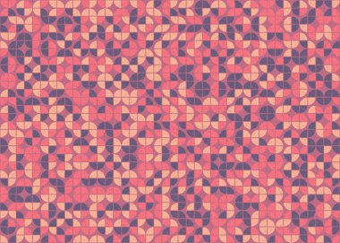 Soyut geometrik üretken hesaplama deseni, vektör illüstrasyonu