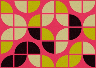 Soyut geometrik üretken hesaplama deseni, vektör illüstrasyonu 