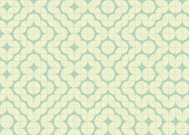 Soyut Geometrik Desen, üretken hesaplama sanatı çizimi 