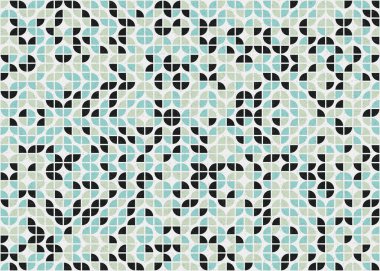 Soyut geometrik üretken hesaplama deseni, vektör illüstrasyonu