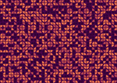 Soyut geometrik üretken hesaplama deseni, vektör illüstrasyonu