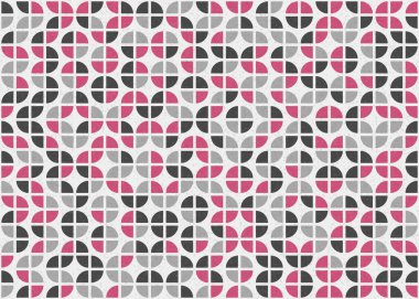 Soyut geometrik üretken hesaplama deseni, vektör illüstrasyonu 