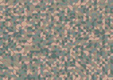 Soyut Geometrik Desen, üretken hesaplama sanatı çizimi 
