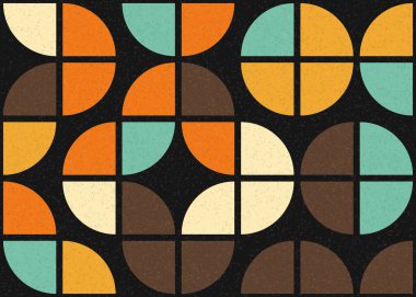 Soyut geometrik üretken hesaplama deseni, vektör illüstrasyonu 