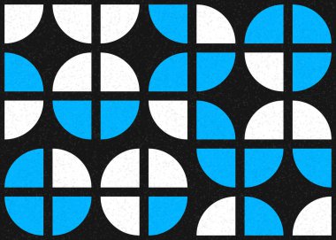 Soyut geometrik üretken hesaplama deseni, vektör illüstrasyonu 