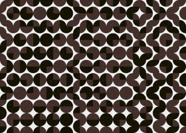 Soyut geometrik üretken hesaplama deseni, vektör illüstrasyonu 