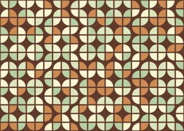 Soyut Geometrik Desen, üretken hesaplama sanatı çizimi 