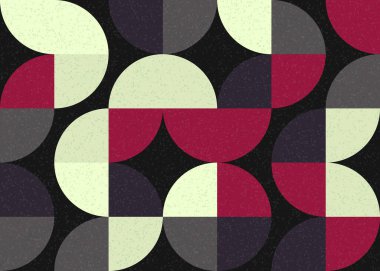 Soyut Geometrik Desen, üretken hesaplama sanatı çizimi  