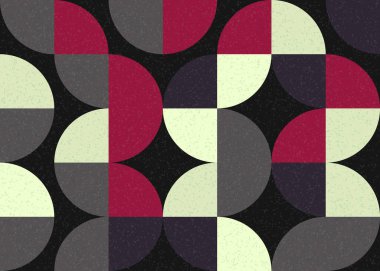 Soyut geometrik üretken hesaplama deseni, vektör illüstrasyonu 