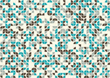 Soyut geometrik üretken hesaplama deseni, vektör illüstrasyonu