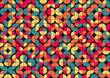 soyut geometrik desen, vektör illüstrasyonu 