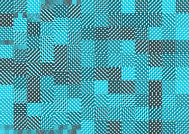 Soyut Geometrik Desen Üretken hesaplama sanatı, vektör illüstrasyonu